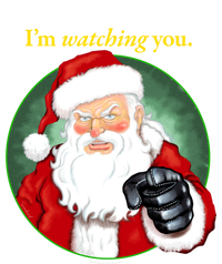 Santa Claus IM Watching You Funny Christmas Cool Gift T-Shirt