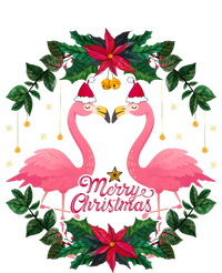 Merry Christmas Pink Flamingo Kids T-Shirt