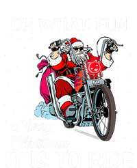 Biker Santa Motorcycle Fan Merry Christmas Xmas Holidays Cooling Performance Crew T-Shirt