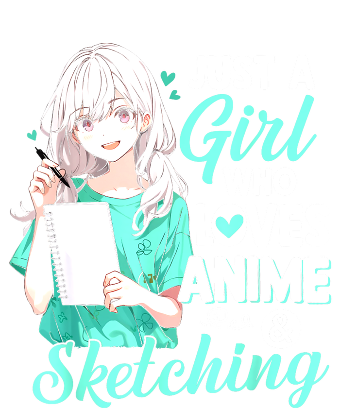 Just A Girl Who Loves Anime & Sketching Otaku Anime Costume Cooling Performance Long Sleeve Crew