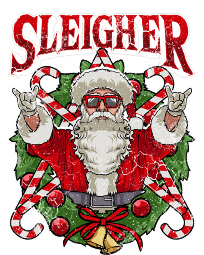 Christmas Sleigher Santa Rock Xmas Rocker Gift Women's V-Neck T-Shirt