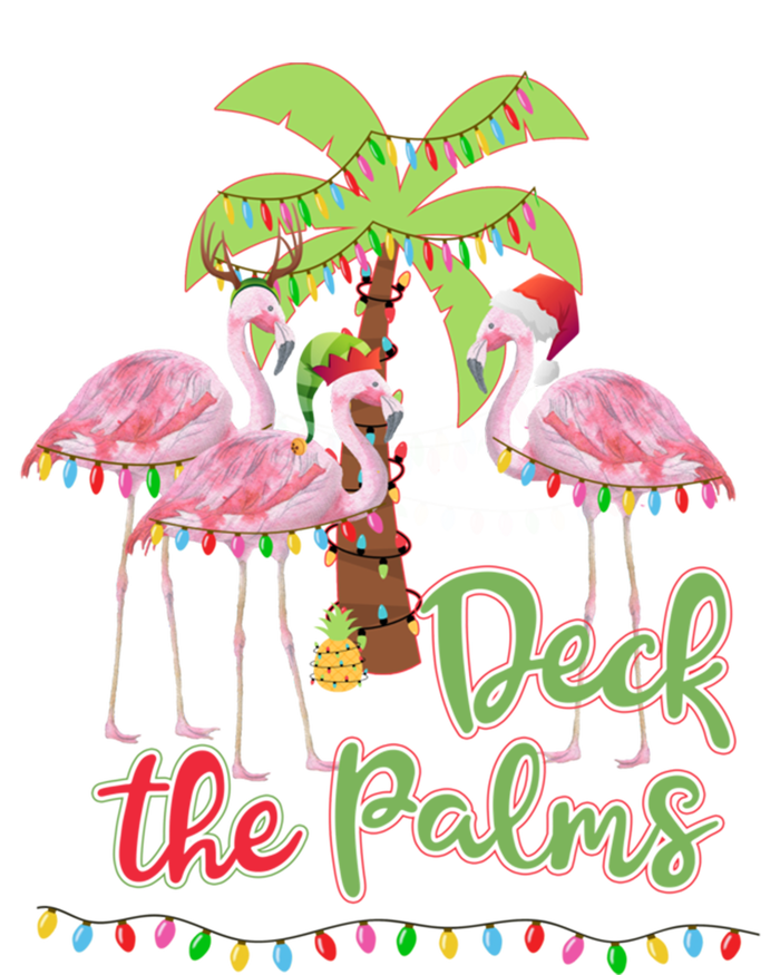 Deck The Palms Flamingo Christmas Vacation Family Great Gift Button