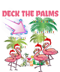 Deck The Palms Flamingo Tropical Christmas Palm Tree Lights Meaningful Gift T-Shirt