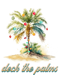 Deck The Palms Tropical Christmas Funny Gift Tie-Dye T-Shirt