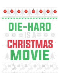 Diehard Is A Christmas Movie Funny Ugly Christmas Pajama Great Gift Striped Beanie with Solid Band