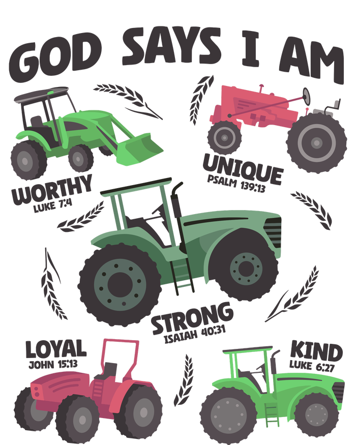 God Says I Am Tractor Lover Christian Wool Snapback Cap