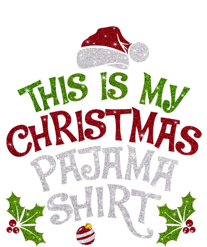 Funny Christmas This Is My Christmas Pajamas Cute Gift Women's Long Sleeve Flannel Pajama Set 