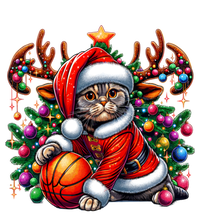 Funny Scottish Fold Cat Play Basketball Christmas Meaningful Gift T-Shirt