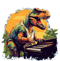 Funny T Rex Dinosaurs With Piano For Music Instrut Fans Gift Sustainable Knit Beanie