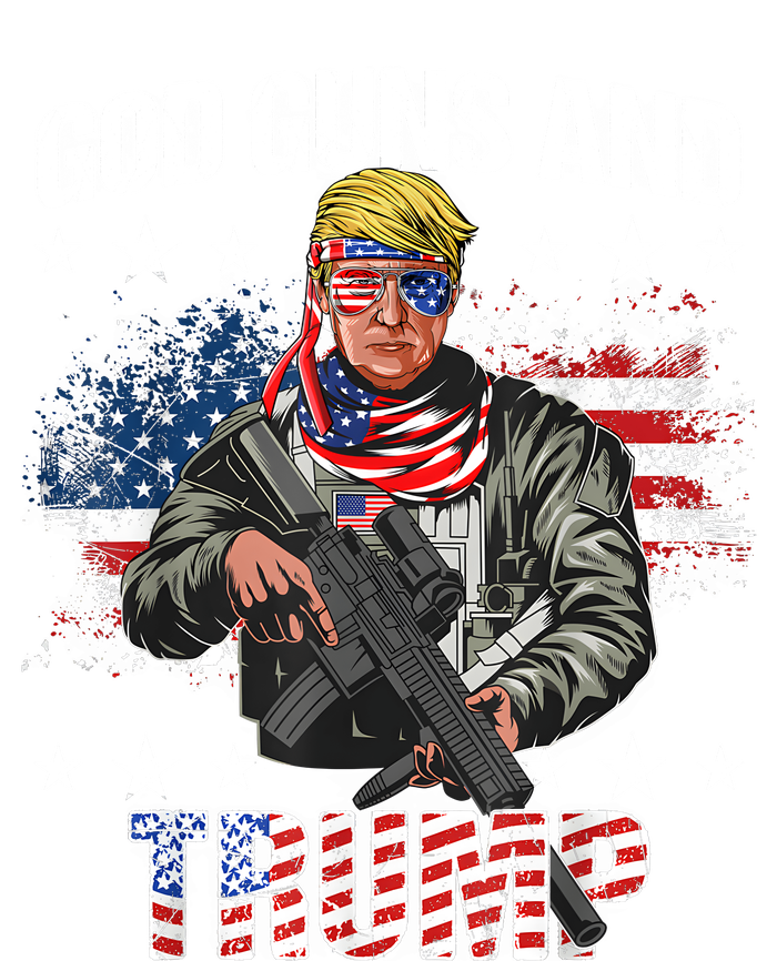 God Guns And Trump 2nd Amendment Flag Ar15 American Flag Yupoong Adult 5-Panel Trucker Hat