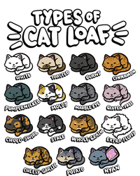 Types Of Cat Loaf Kitten Bread Lover Foodie Cute Pet Cat Garment-Dyed Heavyweight T-Shirt