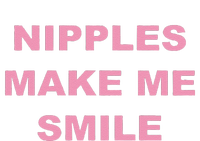 Funny Nipples Make Me Smile Cropped Pullover Crew