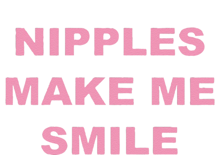 Funny Nipples Make Me Smile Cropped Pullover Crew