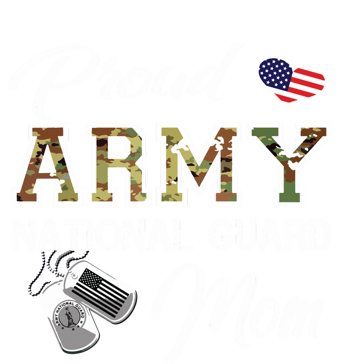 Proud Army National Guard Mom Us Flag Dog Tag Tank Top