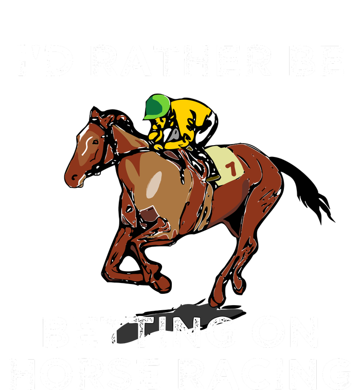 Id Rather Be Betting On Horses Horse Racing Betting Gift Sustainable Beanie