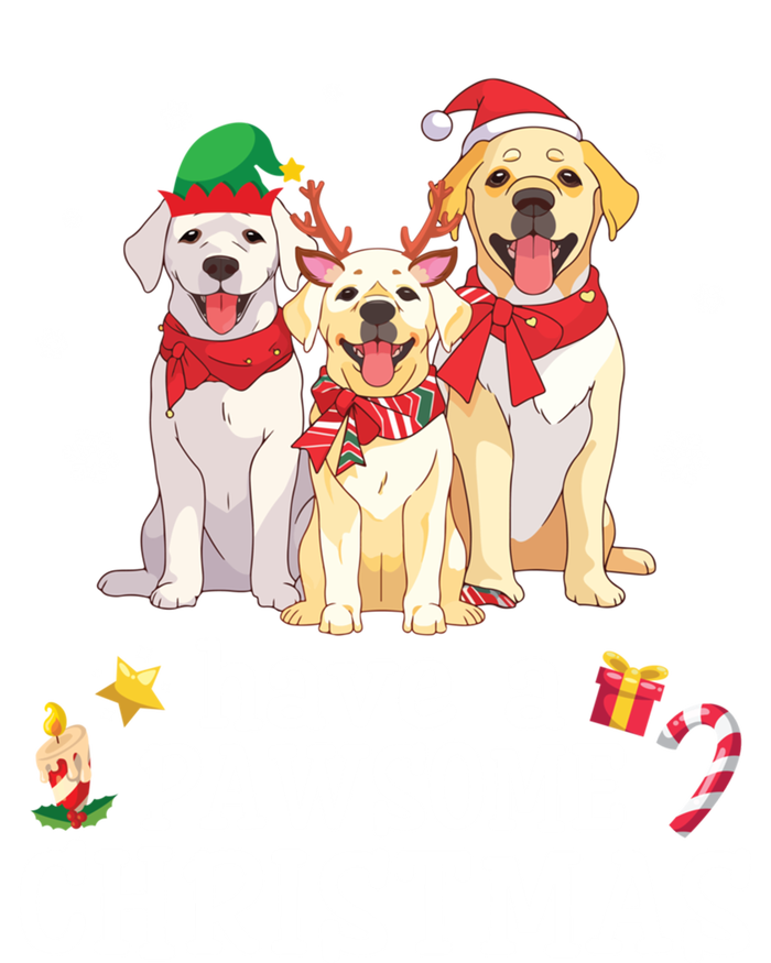 Labrador Retriever Dogs Merry Day Have A Pawsome Christmas Gift T-Shirt