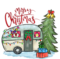 Merry Christmas Happy Camper Funny Camping Life Family Xmas Great Gift Bumper Sticker