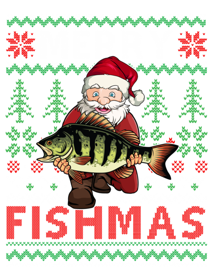 Merry Fishmas Santa Fishing Fishers Ugly Christmas Sweater Gift Pom Pom 12in Knit Beanie