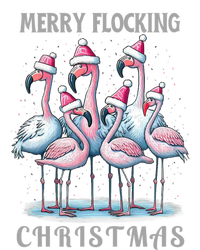 Merry Flocking Christmas Pink Flamingoes With Santa Hat Meaningful Gift Striped Beanie with Solid Band