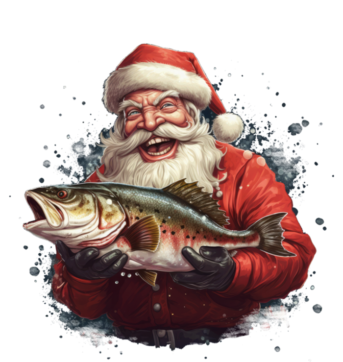 Santa Claus Likes Fishing And Made A Big Catch Merry Xmas Gift Coaster