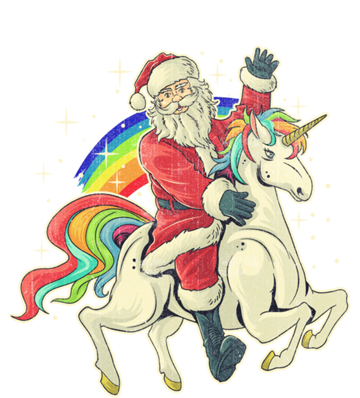 Santa Riding Unicorn Funny Christmas Cool Gift Tall Sweatshirt