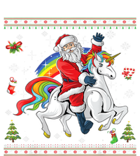 Santa Riding Unicorn Merry Christmas Xmas Sweater Ugly Cute Gift Sweatshirt Cinch Pack Bag