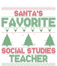 SantaS Favorite Social Studies Teacher Ugly Xmas Sweater Gift Sustainable Beanie