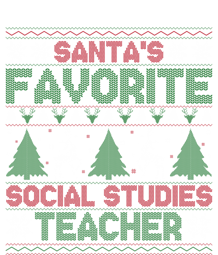 SantaS Favorite Social Studies Teacher Ugly Xmas Sweater Gift Sustainable Beanie