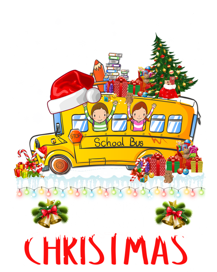 School Bus Driver Merry Christmas Pajamas Lights Xmas Ugly Gift Valucap Bio-Washed Visor