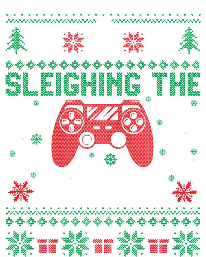 Sleighing The Game Ugly Christmas Sweater Gamer Video Game Gift Sweatshirt