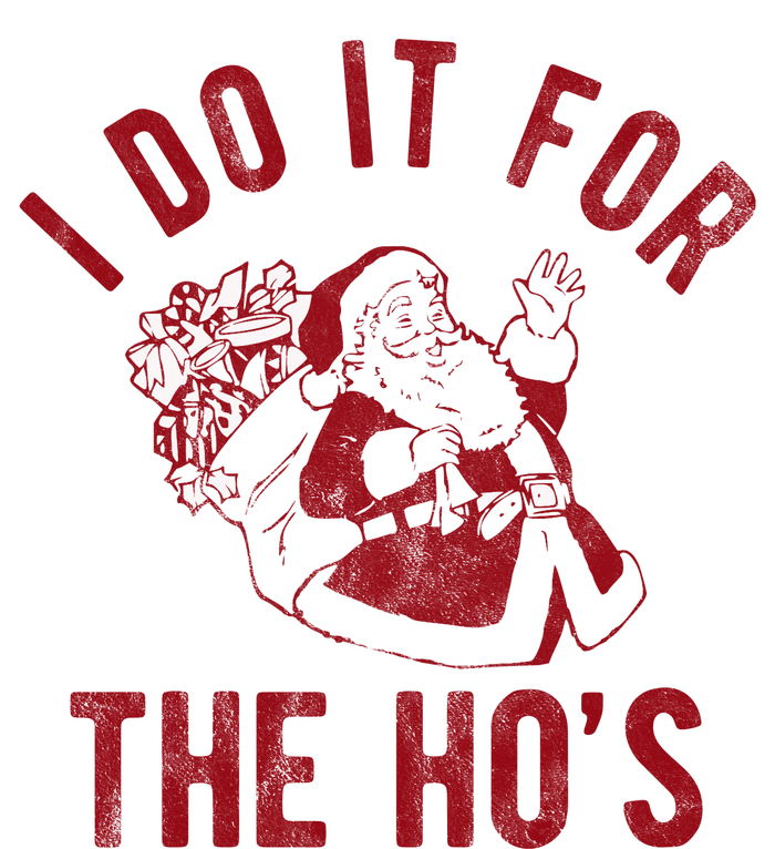 I Do It For The Hos Funny Santa Claus Christmas Holiday Valucap Bio-Washed Visor