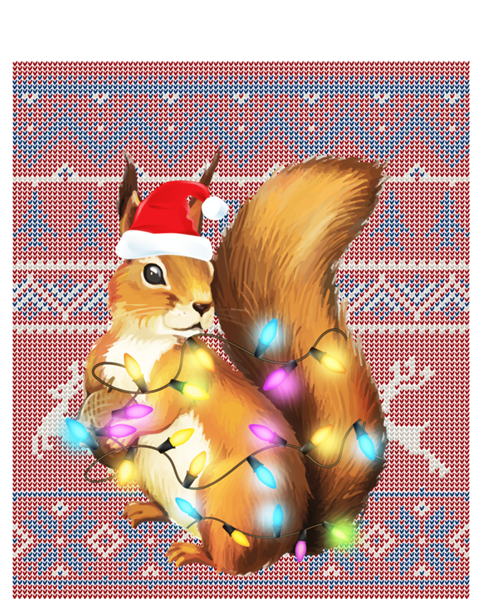 Squirrel Christmas Lights Ugly Sweater Squirrel Lover Gift Tank Top