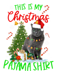 This Is My Christmas Pajama Gift Russian Blue Cat Gift Toddler T-Shirt