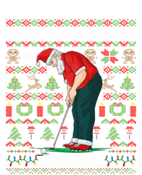 Ugly Christmas Golf Santa Claus Pun Gift Bumper Sticker