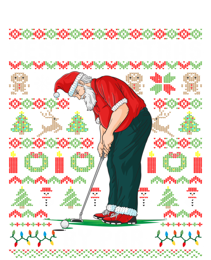 Ugly Christmas Golf Santa Claus Pun Gift Bumper Sticker