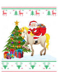 Ugly Christmas Sweater Party Santa Claus Riding Unicorn Cute Gift T-Shirt