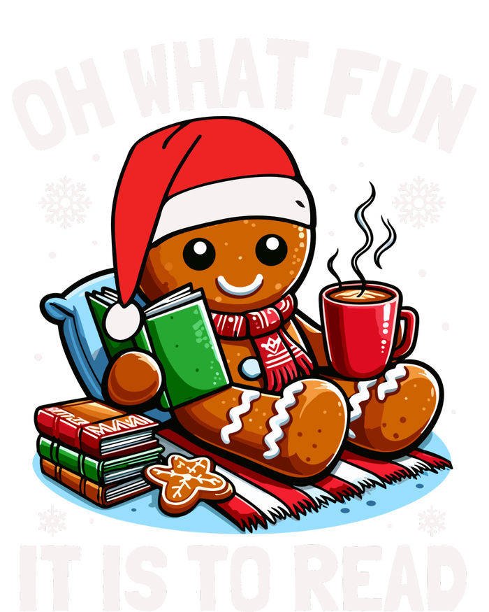 Oh What Fun It Is To Read Funny Christmas Gingerbread Book Lover Full Zip Hoodie