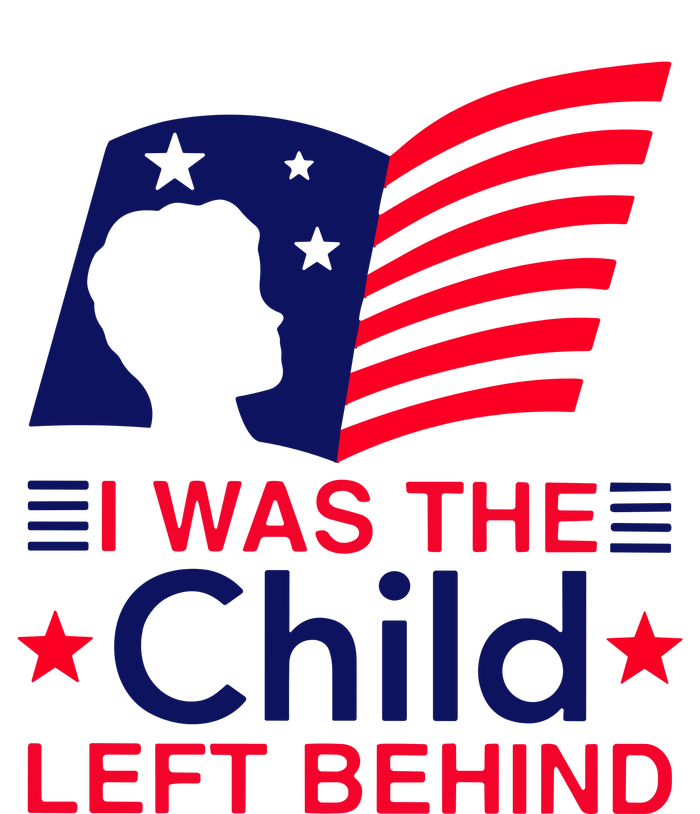 I Was The Child Left Behind Us Flag Softstyle Adult Sport Polo