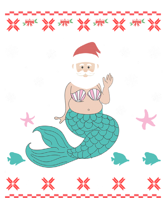 Mermaid Funny Santa Gifts For Christmas T-Shirt