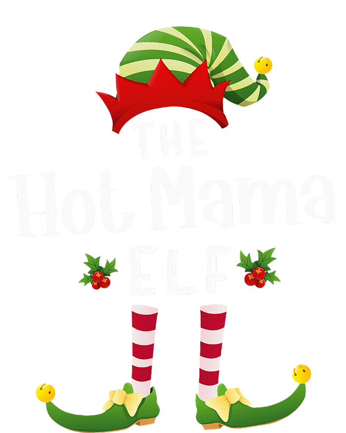 Hot Mama Christmas Elf Matching Pajama XMas Party  T-Shirt