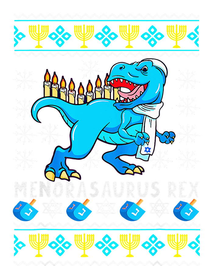 Menorasaurus Rex T Rex Dinosaur Hanukkah Toddler Sweatshirt