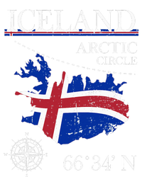 Iceland  Arctic Circle  Polar North Island Icelandic Flag Poster