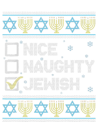 Nice Naughty Jewish Ugly Hanukkah Sweater Chanukah Jew Cooling Performance Crew T-Shirt