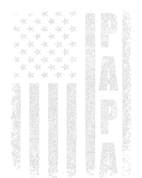 Proud Papa Funny Fathers Day 2024 Gifts Dad America USA flag Women's Fleece Hoodie