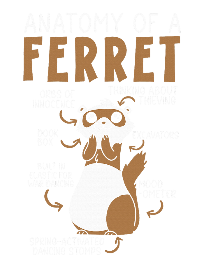 Anatomy Of A Ferret Lover Wildlife Animal Ferret Owner Impact Tech Backpack