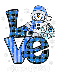 Love School Nurse Snowman Winter Christmas Funny Plaid Tank Top