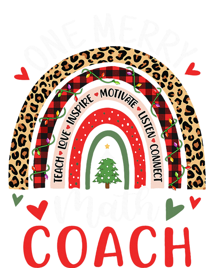 Math Coach Funny Rainbow Christmas Math Teacher Doggie Tank