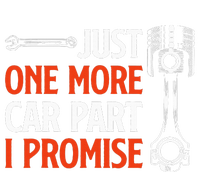 Just One More Car Part I Promise  Car Enthusiast Gift Women's Racerback Cropped Tank