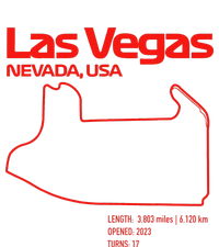 Las Vegas Street Circuit Formula Racing Sport Women's Tri-Blend 3/4-Sleeve Raglan Shirt