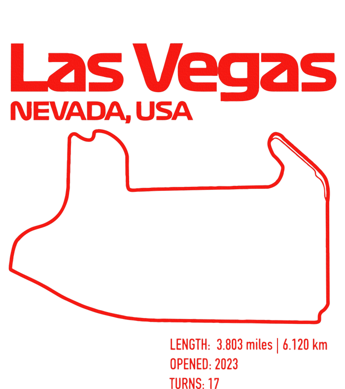 Las Vegas Street Circuit Formula Racing Sport Women's Tri-Blend 3/4-Sleeve Raglan Shirt